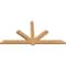 Ekena Millwork Kennewick Timber Gable Bracket, Western Red Cedar, 96"W x 48"H x 3 1/2"D x 5 1/2"F, 12/12 Pitch GBW096X48X0406KEN00SWR - alternate 2